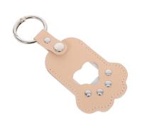 Kisangel Llavero Conmemorativo de Mascota Estuche de Piel Sintética para Guardar Pelo de Perro y Gato Foto y Colgante Recuerdo de Tu Mascota