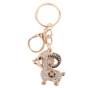 Kisangel Llavero de oveja brillante: dije de llavero del Año de la Cabra - colgante de bolso con animal del zodiaco de diamantes de imitación - Recuerdos de fiesta para la celebración de Año Nuevo y