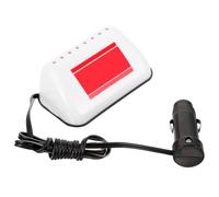 Kisangel Luz Superior para Coche Taxi de Color Blanco Adhesivo, Lámpara LED de Techo de Plástico para Señal de Taxi y Prevención de Colisiones Traseras