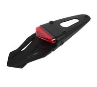 Kisangel Luz Trasera LED Triangular Negro, para Motocicleta y Atv | Plástico Negro, Alta Luminosidad y Resistencia al Impacto, para Noche y Clima Difícil, Estilo Moderno