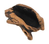 Kisangel Maceta de Cemento Vintage Forma de Tronco de Árbol con Orificios de Ventilación Macetero Decorativo para Suculentas Soporte Artificial para Plantas Pequeñas Fácil Limpieza y