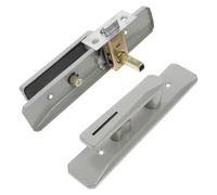 Kisangel Manija de Puerta para Baño sin Llave Palanca de Hierro Color Champán Bloqueo Seguro para Interiores Privacidad en Inodoro y Lavabo