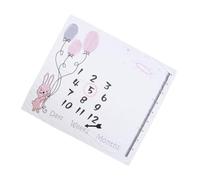 Kisangel Manta para Fotos de Ñiño 100X100 CM Juego de 3 Piezas Manta Suave para Recién Nacido Marco y Flecha para Registro Mensual Accesorio Multiusos para Fotografía Infantil