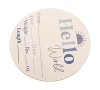 Kisangel Marcadores De Meses Para Bebés Oh Keepsake Hola Bienvenido Anuncio De Bebé Natural Hi Decor Números Mensuales De Del Bebé Aquí Tarjeta De Crecimiento Personalizada Letrero