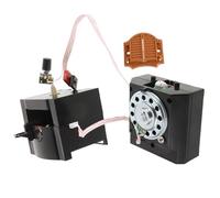 Kisangel Mecanismo de Reloj de Pared sin Ganchos Movimiento de Cuarzo Preciso Accesorio de Repuesto de Plástico Resistente para Reloj de Pared Vintage Reparación y Sustitución Fácil