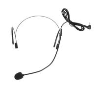 Kisangel Micrófono De Diadema Cable para Profesores, Mini Micrófono De Cabeza Flexible Negro, Amplificador De Voz para Presentaciones y Actividades Interiores y Exteriores