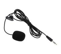 Kisangel Micrófono de Solapa de Condensador Clip Resistente y Portátil para Grabación y Video Chat en Computadora y Portátil, Pack de 5 Piezas Color Negro