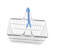 Kisangel Mini Cesta Compra Cesta Compra Pequeña para Decoración de Casa para Guardar Juguetes Libros y Accesorios Casas de Muñecas