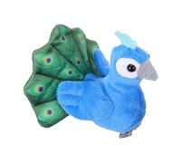 Kisangel Mini Muñeca de Pájaro Pavo Real Marioneta de Dedo de Animales para Juguetes de Narración de Cuentos para Bebés y Pequeños