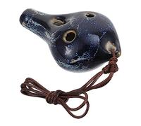Kisangel Mini Ocarina Portátil de Cerámica de 6 Agujeros para Principiantes Instrumento Fácil de Tocar sin Rebabas Color Aleatorio Adecuado para Aprendizaje Musical