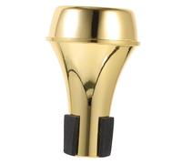 Kisangel Mini Orador Débil Bot Práctica Trompeta Muda Trompeta Sorda Recta Silenciador De Copa De Trompeta Silenciador De Trompeta Para Trompeta Silenciar Abdominales Dorado