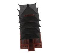 Kisangel Modelo de Torre de Plástico Marrón Compacto y Portátil para Proyectos Micro Paisaje DIY y Decoración Educativa Diseño Realista y Forma de Espiral Varios Estilos