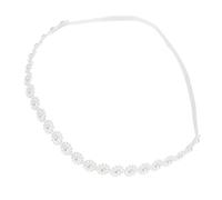 Kisangel Newborn Photography Headband Pearl Decoration Soft Stretchable Girl Hair Accessory Lightweight And Comfortable For Milestone Shoots And Celebrations