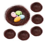 Kisangel Nidos De Pájaro Tejidos, 10 Unidades, Cuencos Naturales para Aves, Reproducción y Juego En Espacios Al Aire Libre