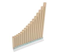 Kisangel Pan Flauta Educativa c Key Tubos De Resina Para Principiantes Instrumento Musical Escolar Blanco