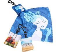 Kisangel Paños para Limpiar Gafas Llavero 3 Unidades de Paños Portátiles para Limpieza de Pantalla de Teléfono y Lentes de Cámara Tamaño Compacto Diseño Estampado Bruja Pequeña Violín