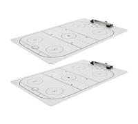 Kisangel Paquete De 2 Pizarra de Hockey Seco Borrado Reutilizable para Entrenadores de Equipos Portátil y Fácil de Usar para Planificación y Estrategias Entrenamientos