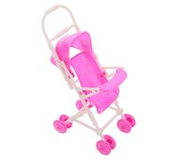 Kisangel paseante Toys Toys cochecitos para muñecos cespino muñeco playmóvil Doll Juguetes muñecas Mini Adorno de Muebles Cochecito de muñeca simulado el plastico Rosa