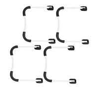 Kisangel Patas Metálicas En Forma De u para Muebles Plegables, Patas De Mesa Negras Antideslizantes, Tamaño Grande, Juego De 2 Unidades para Mesa Escritorio y Estante Portátil