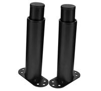 Kisangel Patas Soportes Ajustables De Acero para Marco De Cama 19-37 Cm, Piezas Repuesto Tornillos y Almohadillas Eva, Elevador De Muebles para Hogar, 2 Unidades