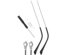 Kisangel Patillas de Repuesto para Gafas 1 Par de Aleación en Plata Compatibles Mayoría de Gafas Presión Cabeza