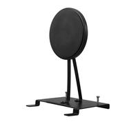 Kisangel Pedal de Bombo Doble Almohadilla de Práctica Silenciosa, Soporte Metálico Duradero, Tamaño Compacto y Portátil para Batería, Accesorio Adecuado para Práctica y Color Aleatorio