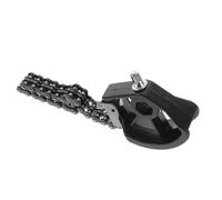 Kisangel Pedal Sencillo para Bombo Doble Cadena Negro Accesorio de Batería Acústica y Eléctrica Repuesto para Batería Pieza de Jazz Pedal de Caja de Ritmos