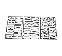 Kisangel Pegatinas Autoadhesivas de Color 7,6 X 3,8 Cm, 15 Hojas Letras y Números Grandes para Buzones, Puertas y Carteles Exteriores, Resistentes Intemperie, Decoración Versátil