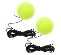 Kisangel Pelota de Tenis de Entrenamiento con Cuerda Elástica, Base Resistente para Práctica Individual, 2 Piezas Portátiles para Principiantes, Equipo Deportivo para Mejorar Coordinación