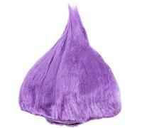Kisangel Peluca de Carnaval Forma de Llama Púrpura para Adultos, de Poliéster Red Interior Ajustable, Cómoda para Fiestas Temáticas y Días de Juego