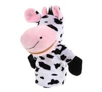 Kisangel Peluche Vaca Mano Móvil para Historias Muñeco de Granja Suave para Juguete Familiar y Decoración Habitación Infantil