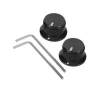 Kisangel Perillas de Volumen Giratorias de Aluminio para Guitarra Eléctrica, Juego de 2 Piezas, Potenciómetro de Audio Compatible Amplificadores y Accesorios de Guitarra