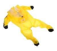 Kisangel Perros Pequeños con Capucha y Soporte para Correa Chaqueta Amarilla M Cobertura Completa y Ligera para Cachorros de 25-4 Kg Adecuado para Paseos y Aventuras Lluvia