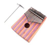 Kisangel Piano Pulgar Kalimba Notas de Acacia Principiantes Instrumento Musical Portátil con Accesorios Completos y Vintage