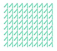 Kisangel Pinzas Desechables para Cordón Umbilical de Animales Recién Nacidos, Diseño Antideslizante Serrado, Material Pp, Paquete de 100 Piezas para Uso en Partos Color Color Aleatorio