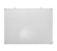 Kisangel Pizarra magnética white de corcho - 40 x 30 cm (15,7" x 11,8") para pared, ideal para escribir notas y fijar papeles en casa, la oficina, la escuela o el aula (marco plateado).