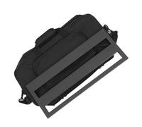Kisangel Placa de Efectos de Guitarra Portátil de Aluminio Negro Tablero Procesador de Efectos con Bolsa para Escenario de Guitarra Eléctrica