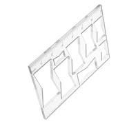 Kisangel Plantilla de Fresado Acrílica para Carpintería de 5 Mm Plantilla de Incrustación de Pajarita Transparente Herramienta Guía para Enrutador para Bricolaje