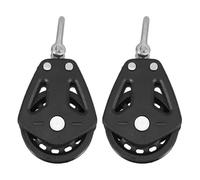 Kisangel Polea de Bloque Doble en Nailon y Acero Inoxidable Cojinete, 2 Piezas para Kayak y Actividades Náuticas