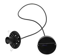 Kisangel Portalámparas E27 de Techo Negro Soporte de PVC y Hierro Accesorio para Lámpara Colgante de 100 MM Compatible Bombillas Estándar Adecuado para Lámparas de Techo y Decoración