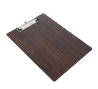 Kisangel Portapapeles de Madera Resistente y Portátil con Clip para Dibujo y Pintura, Bordes Redondeados y Anilla Retráctil, Adecuado para Aula y Oficina