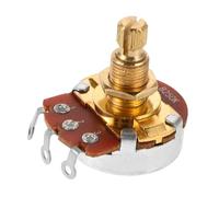 Kisangel Potenciómetro De Eje De Cobre Potenciómetro Mini Guitarra Potenciómetro De Guitarra Potenciometros Bote De Volumen De Eje Cónico Potenciómetros Conmutados Golden