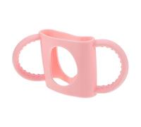 Kisangel Protector De Biberones Pinza Para Biberón Tomados De La Mano Soporte De Biberón Para Que El Bebé Sostenga Soporte Para Biberones Vaso Para Con Asa Rosa Gel De Sílice