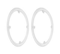 Kisangel Protector de Plato para Bicicleta de Montaña Blanco 48 Dientes 4 Agujeros Cubierta Protectora de Cadena Resistente al Desgaste Guía de Cadena para Ciclismo Todoterreno 2 Piezas