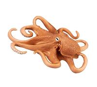 Kisangel Pulpo de Juguete Figura de Pulpo decoración del océano Juguetes de Pulpo Animal Marino Artificial Decorativo Encantadora decoración de Pulpo Estatua de Pulpo el plastico Marrón