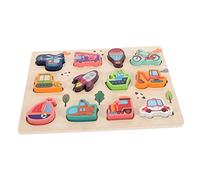 Kisangel Puzzles de Transporte de Madera para Juguete Educativo de Emparejamiento Cognitivo para Bebés de para Fiestas de Cumpleaños de Niñas Estimula Creatividad y Coordinación Manual
