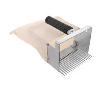 Kisangel Recolector de con peine metálico, rastrillo de cosecha ergonómico