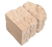 Kisangel Remate Decorativo sin Acabado de Madera para Postes de Cama y Escaleras Capuchón Final Tallado Soporte Resistente para Decoración Clásica y Moderna