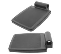 Kisangel Reposapiés y Diámetro de Adaptador 22mm Negro para 2 Piezas Silla de Ruedas de Pp Diseño de Soporte Seguro para Personas Mayores y Cuidadores