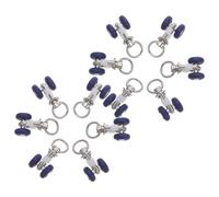 Kisangel Riel para Cortinas Rodillos de Acero Inoxidable 15 Mm, Juego de 20 Piezas, Corredores Deslizantes de Dos Ruedas, Sistema de Poleas Silencioso y Resistente para Ventanas Grandes